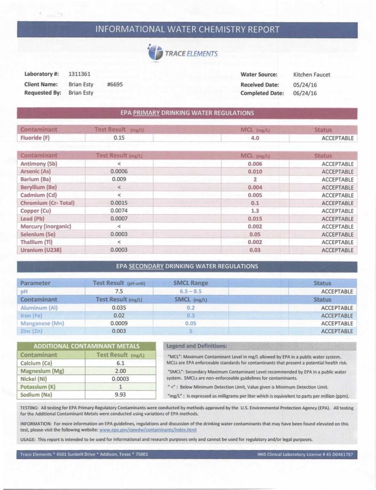 San Francisco Water Report Brian Esty LMT